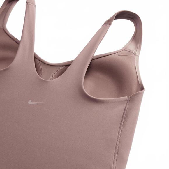 Nike Alate Training Tank Seamless Padded Sports Bra Smokey Mauve/White NWT XS - Picture 2 of 9